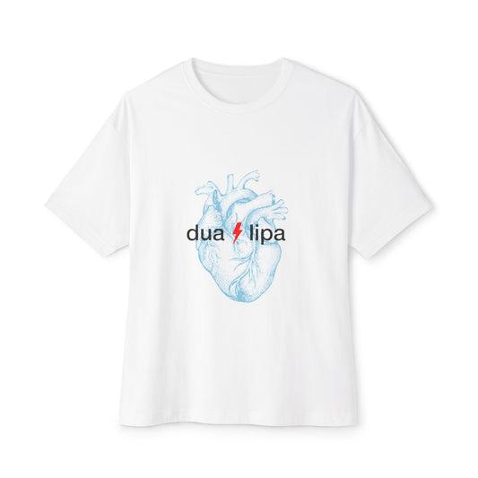 Electro Heart Illustration Unisex Oversized Boxy Tee