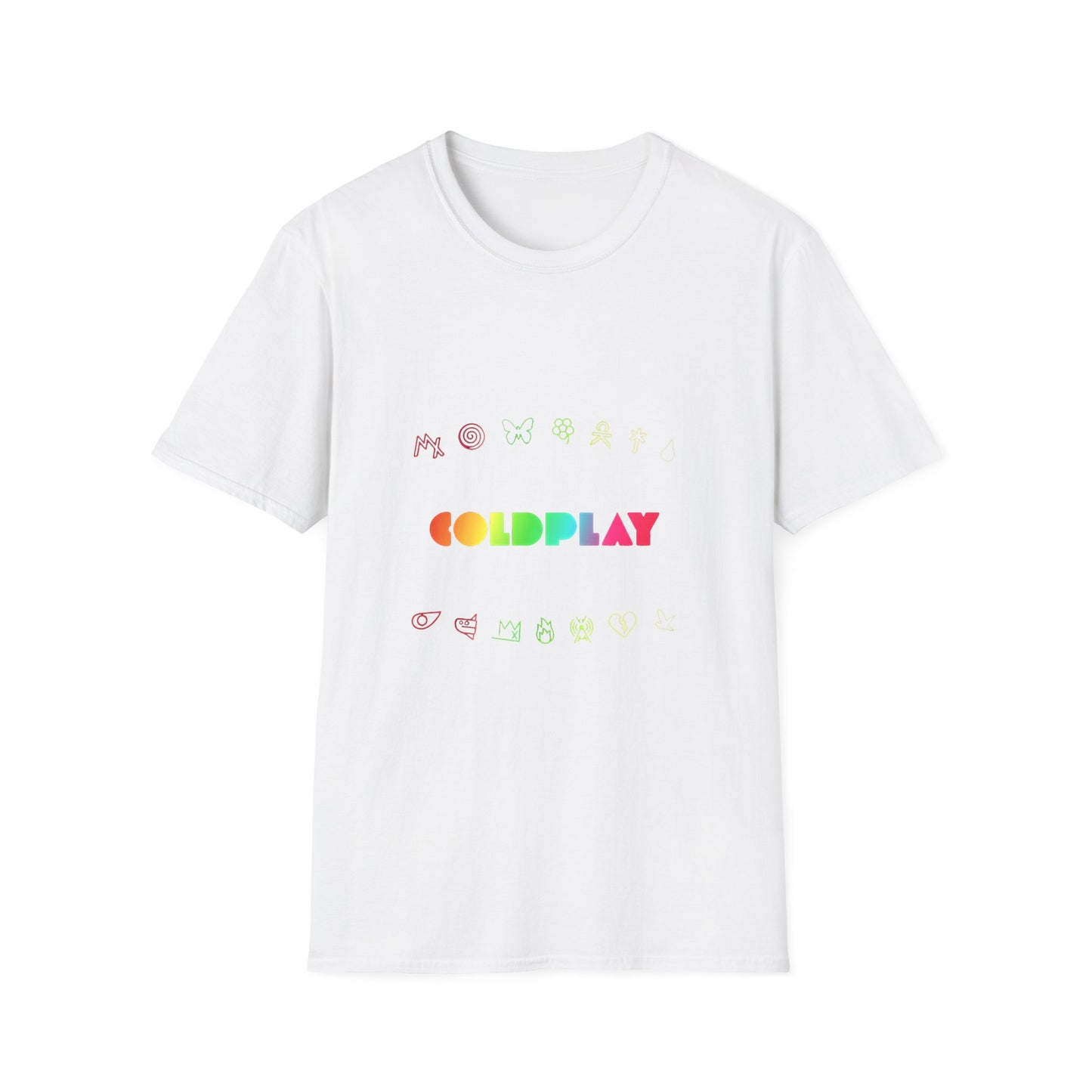 Unisex Softstyle T-Shirt Inspired by Coldplay’s Signage