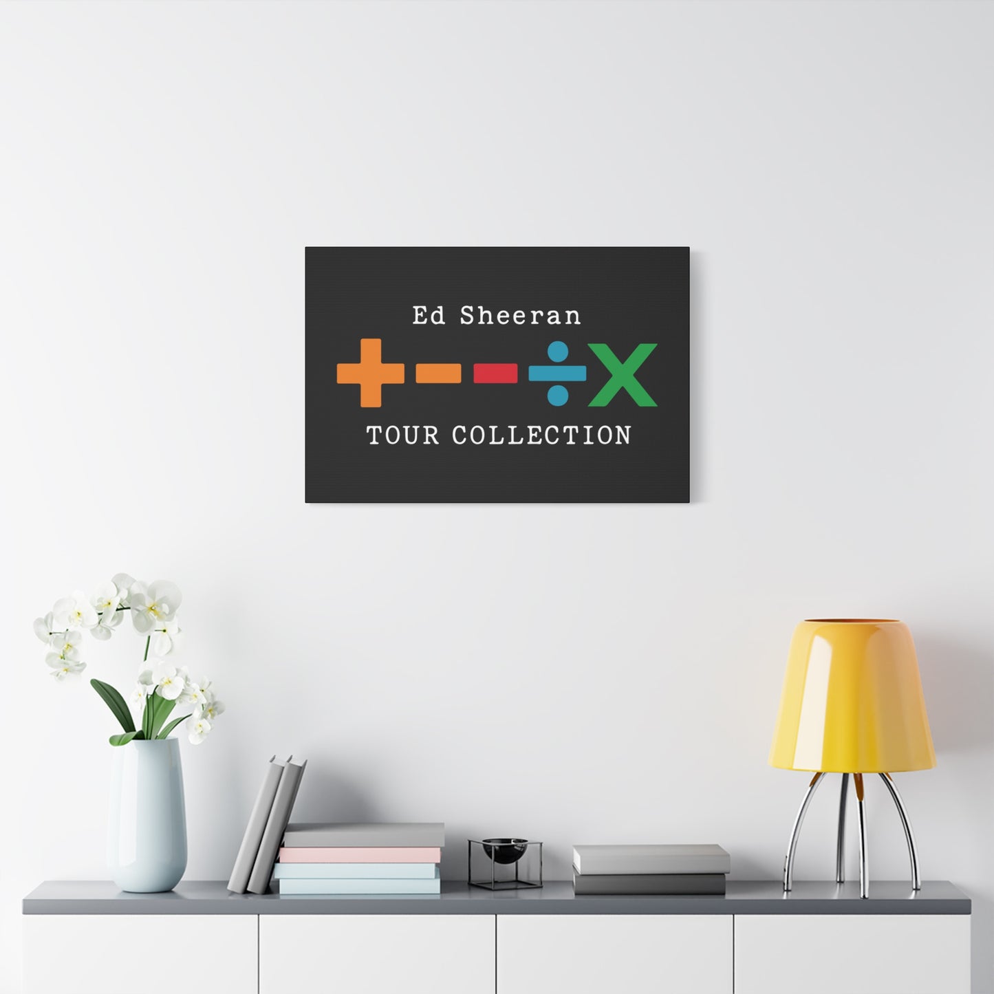 Matte Stretched Canvas, 1.25" Depth – Ed Sheeran Black Edition
