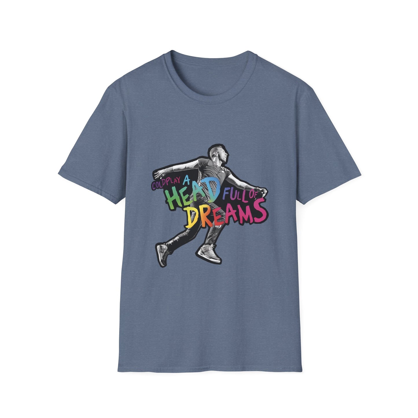 Unisex Softstyle T-Shirt Inspired by Coldplay A Head Full of Dreams Chris