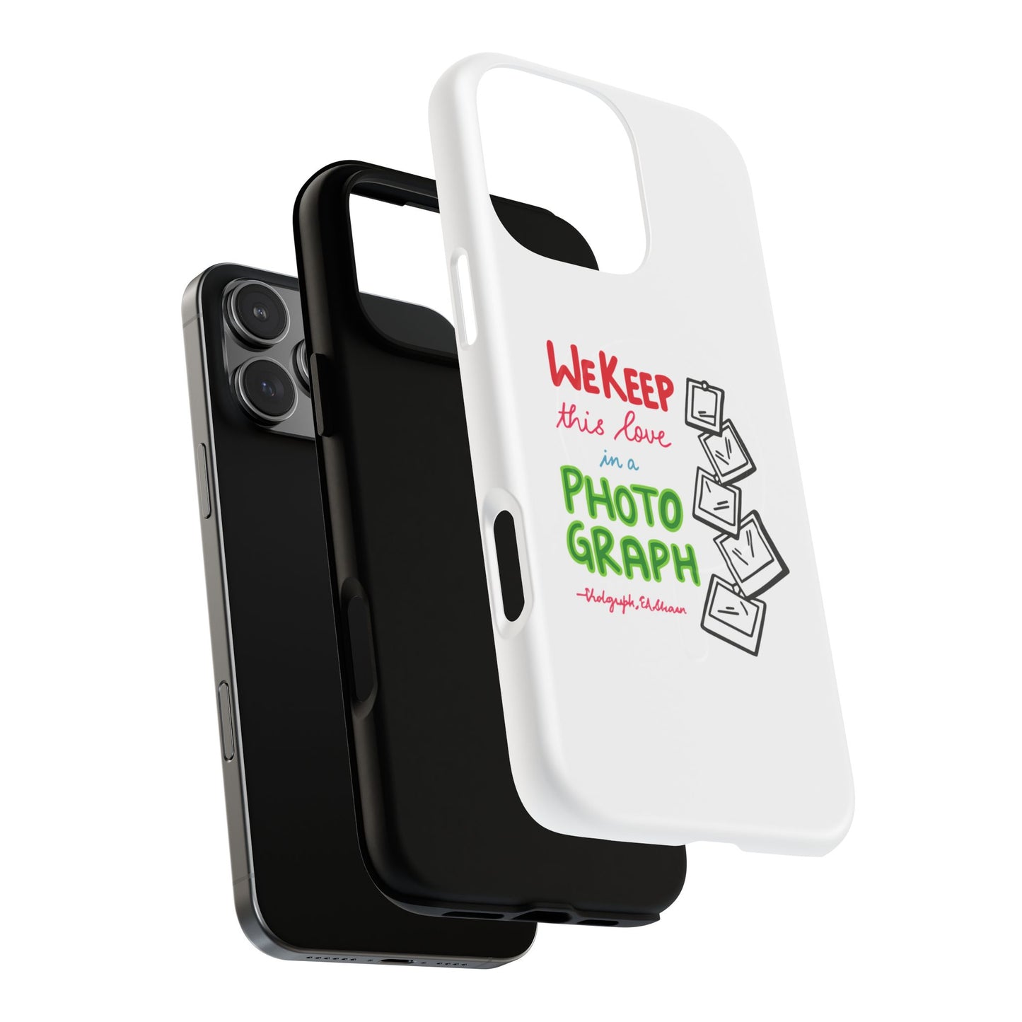White Paw Print Tough Magnetic case