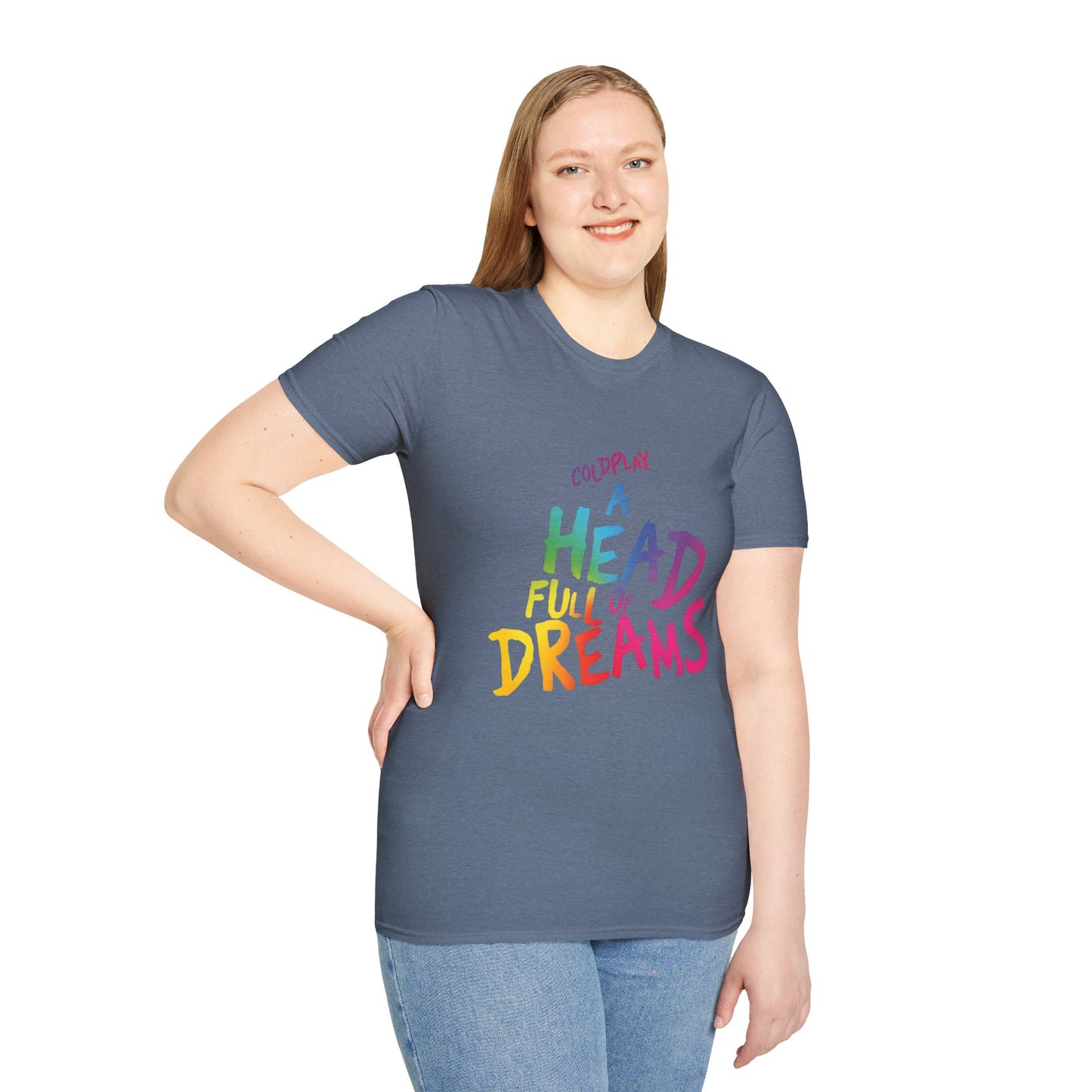 Unisex Softstyle T-Shirt Inspired by Coldplay’s Iconic A Head Full of Dreams