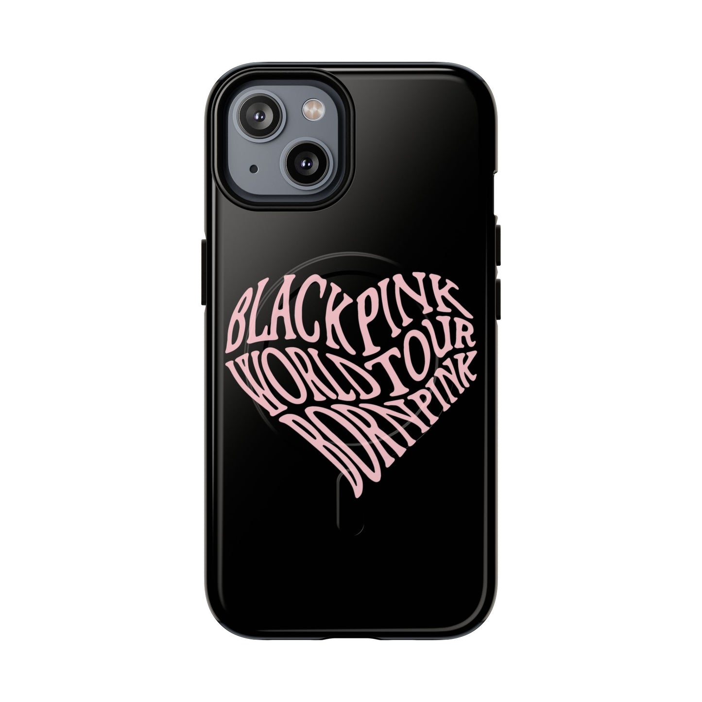 Iphone Born Pink Heart Typography - Tough Magnetic Phone Case