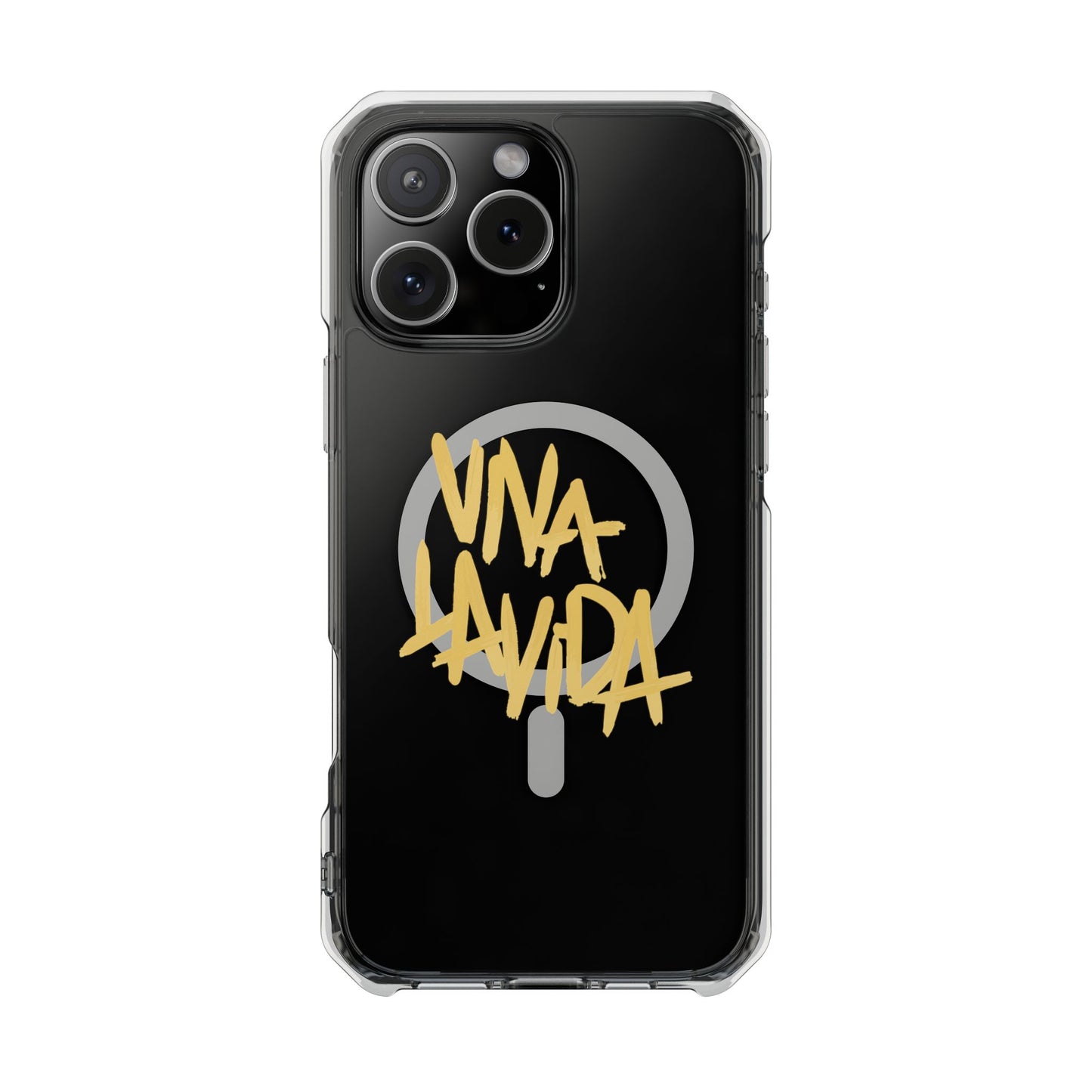 Golden Brush Script Magnetic Clear Impact case