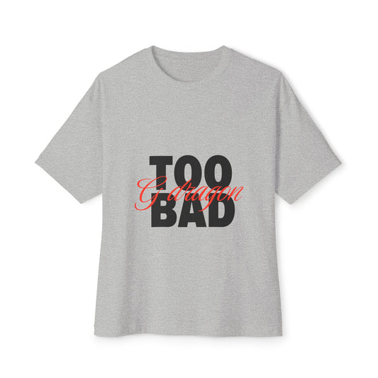 Signature Flame Script Unisex Oversized Boxy Tee