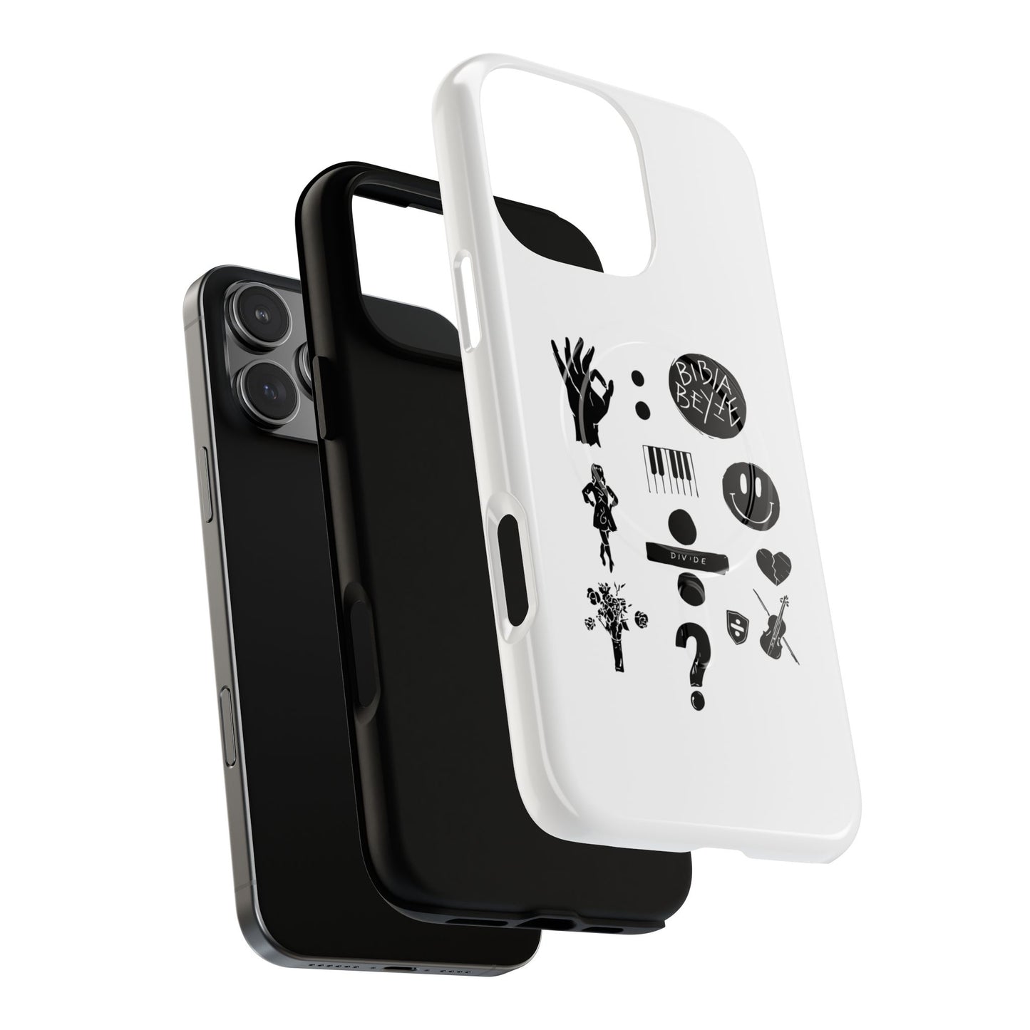 Ocean Wave with Heart Outline Tough Magnetic case