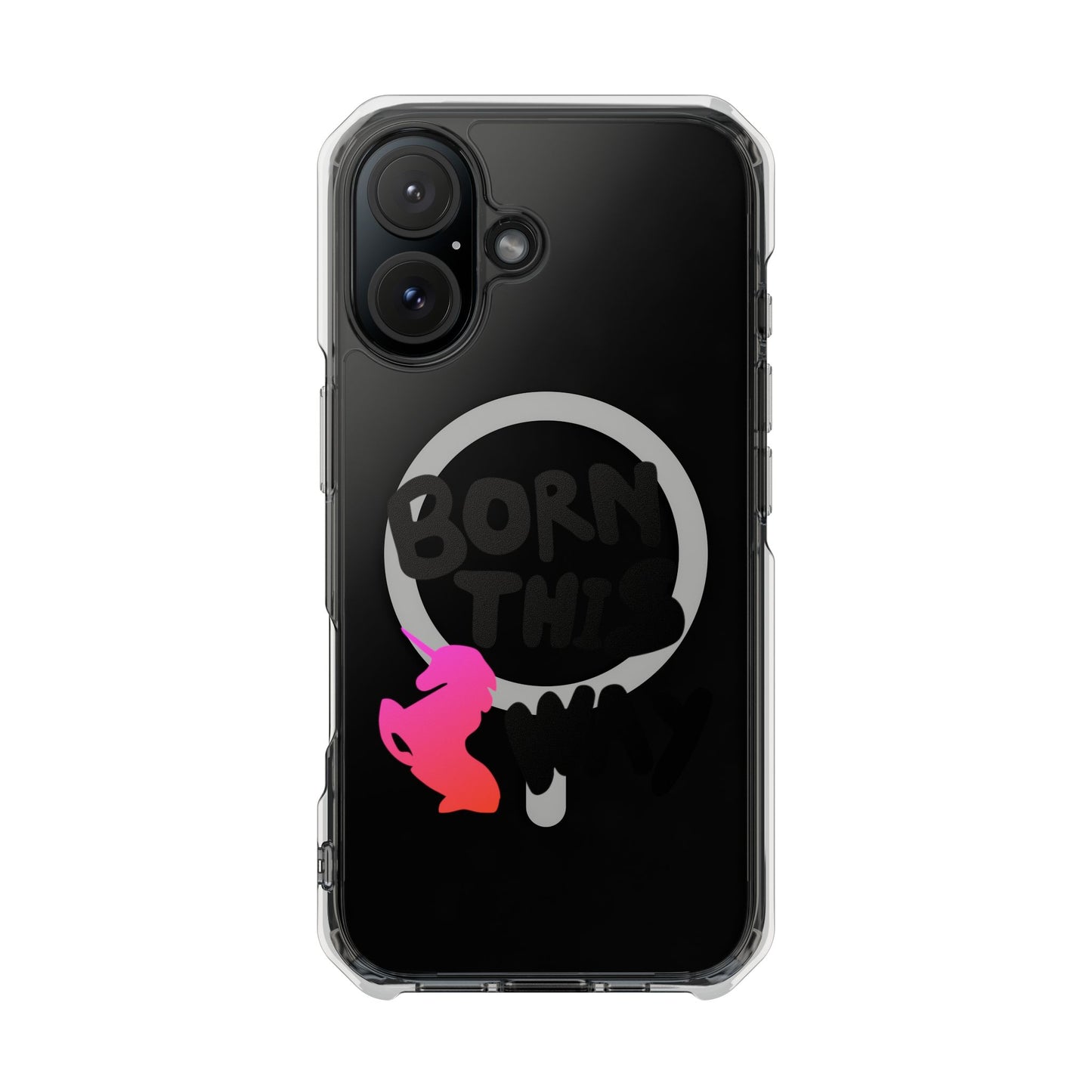 Born This Way Unicorn Magnetic clear case