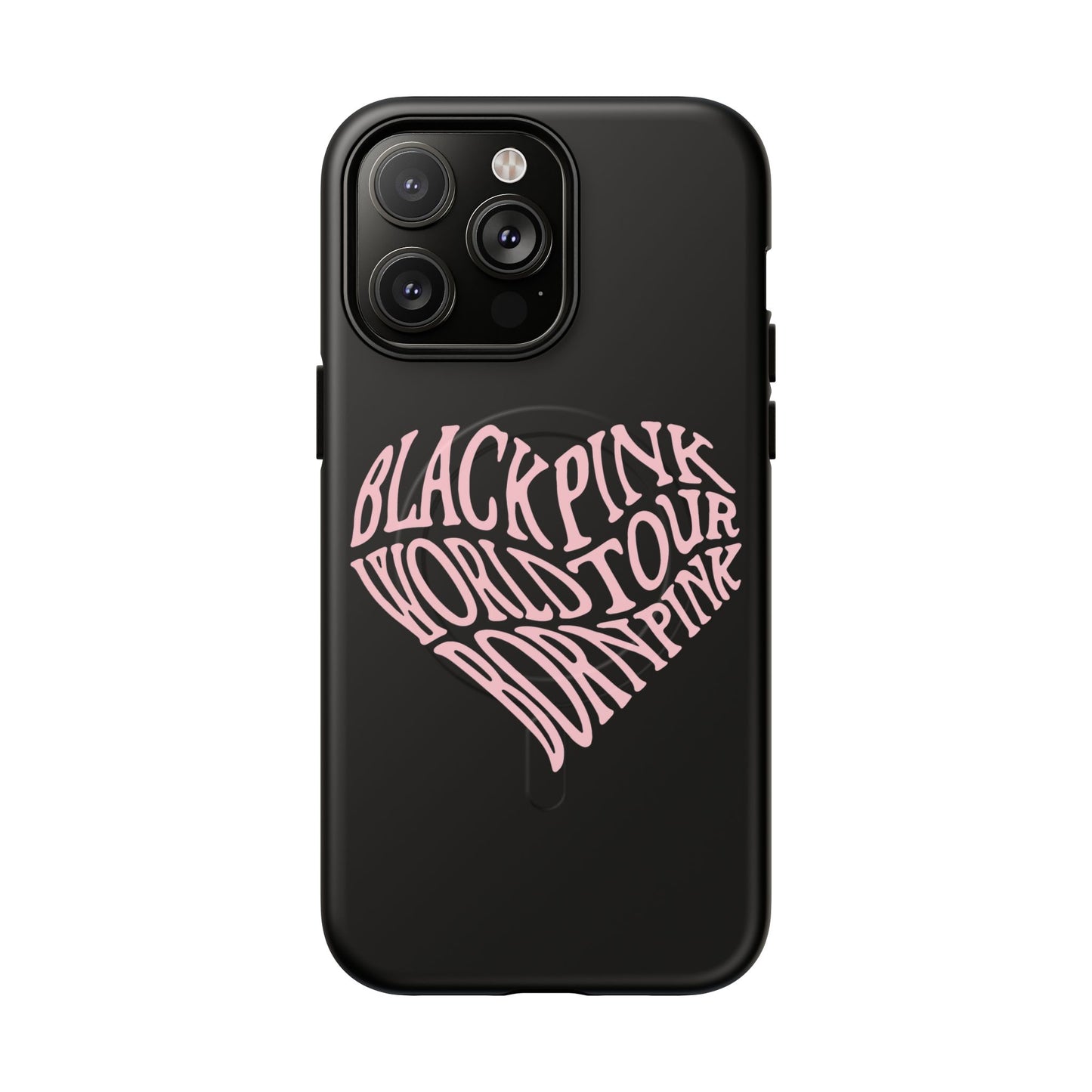 Iphone Born Pink Heart Typography - Tough Magnetic Phone Case
