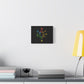 Minimalist Divide Symbol with Brush Matte Canvas