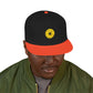 Minimalist Black Disc Outline Snapback Cap