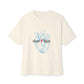 Electro Heart Illustration Unisex Oversized Boxy Tee