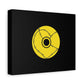 Minimalist Black Disc Outline Canvas