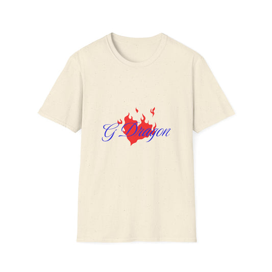 Heart on Fire Bold Script Unisex Softstyle Tee