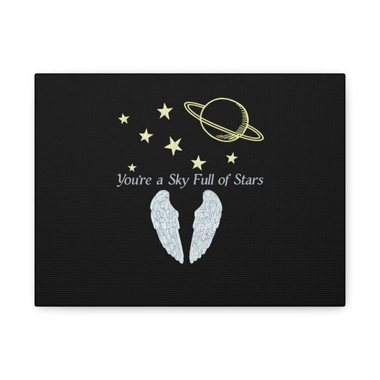 Starry Sky Wings Canvas