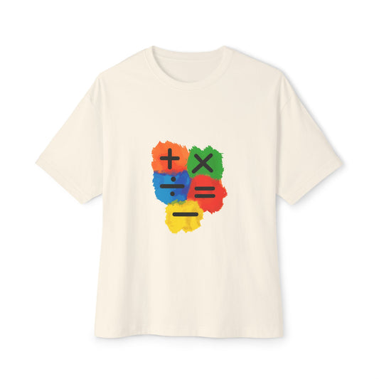 Copy of Copy of Copy of  Orange Divide Symbol Oversized Boxy Tee