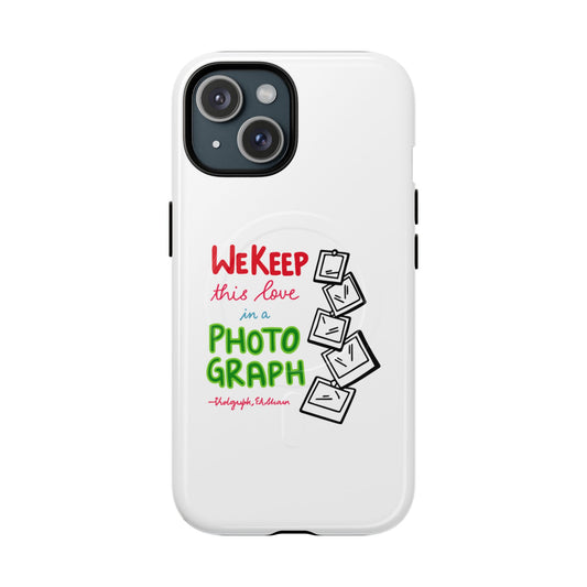 White Paw Print Tough Magnetic case