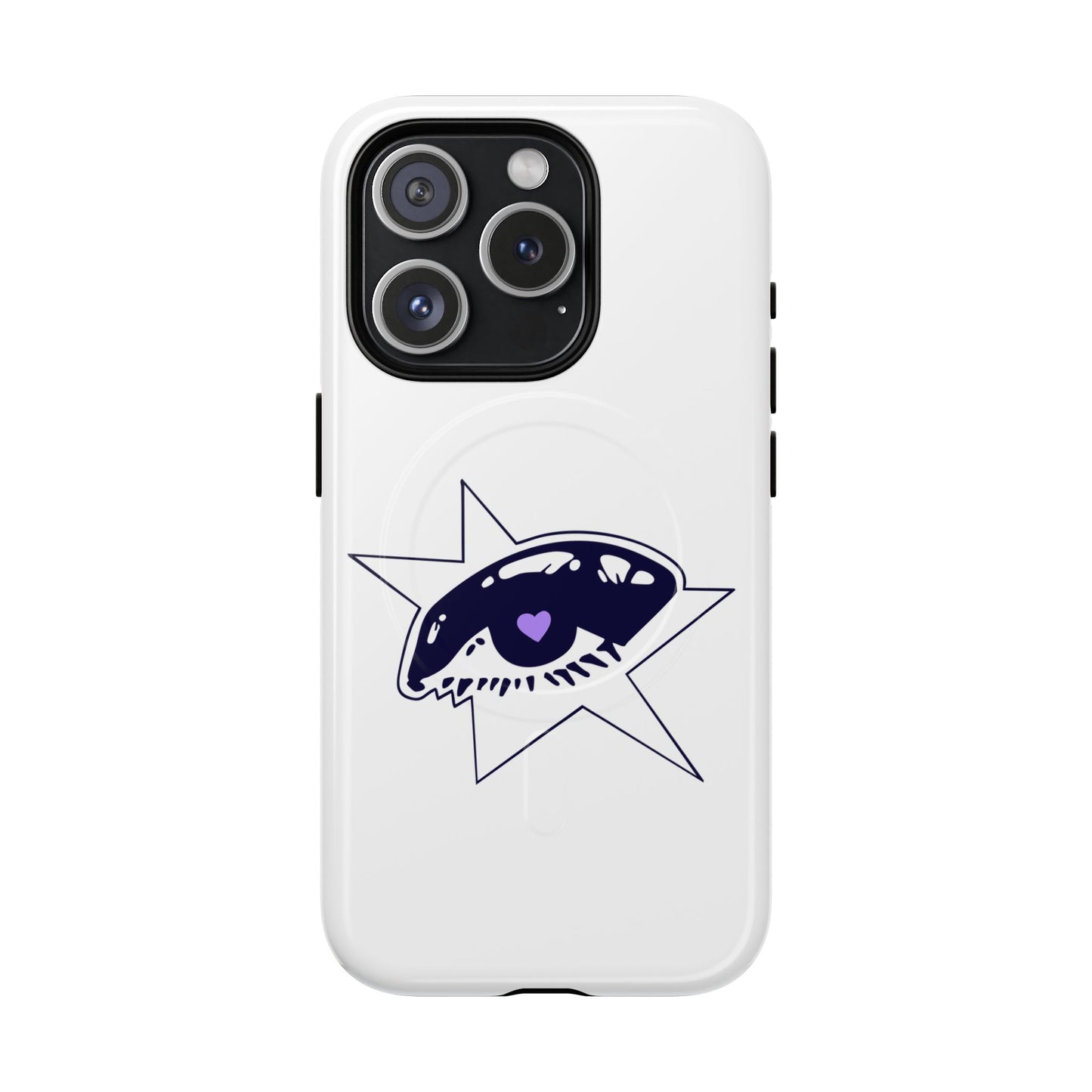 Purple Starry Eye Tough Magnetic phone case