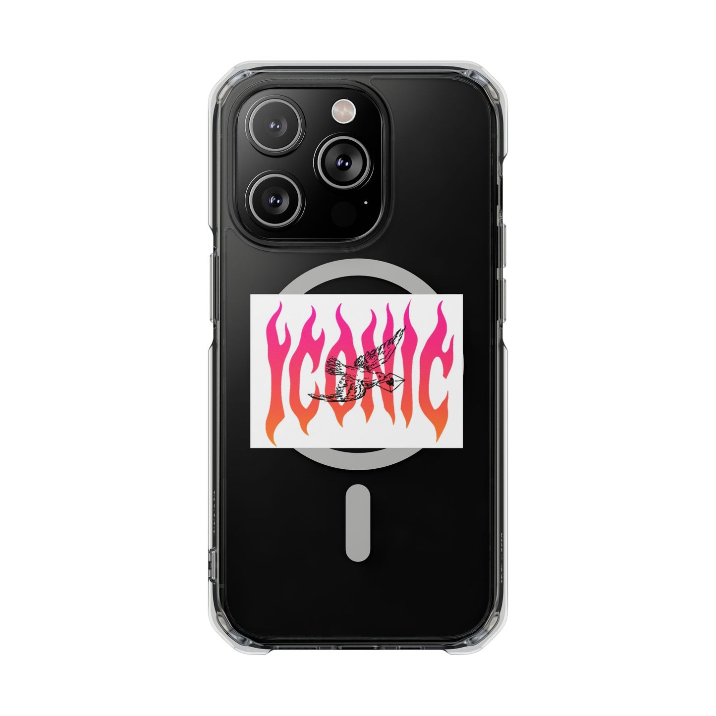 Flame Flight Iconic Magnetic clear Impact case