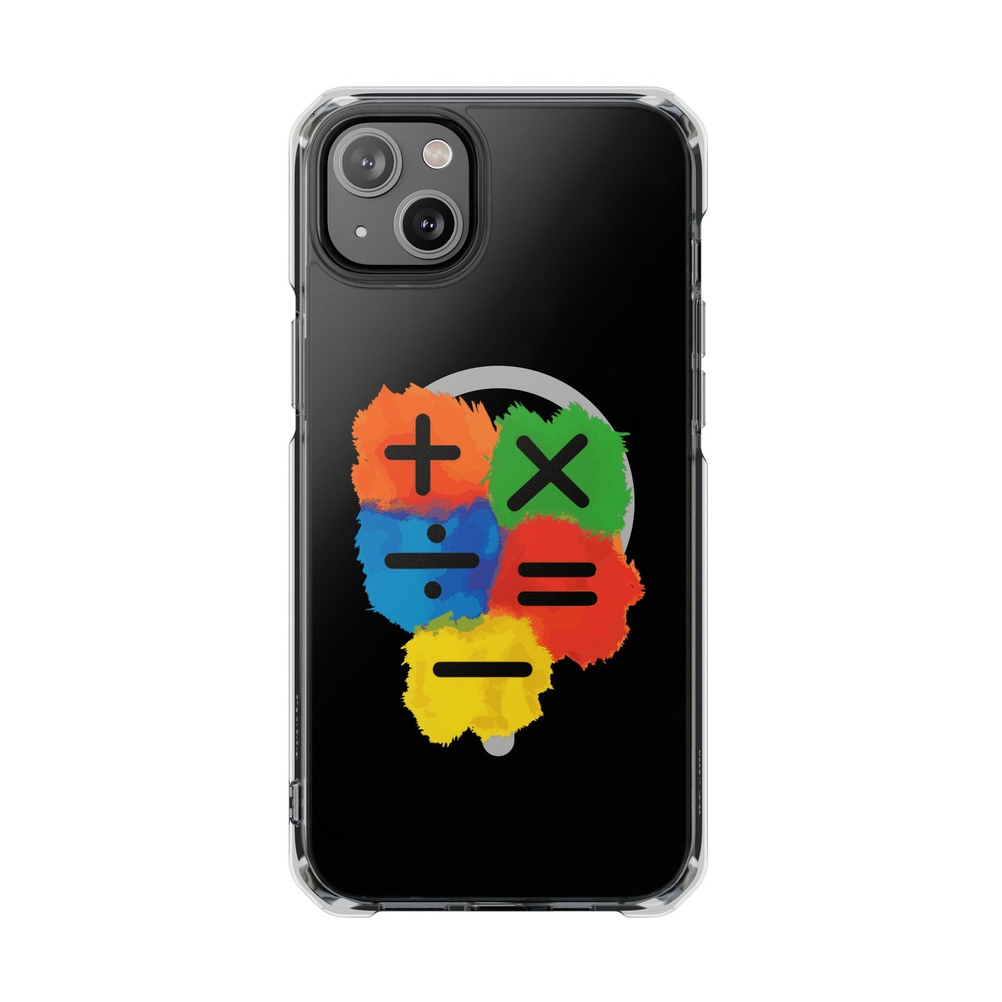 Orange Equals Symbol Magnetic Clear Impact Case