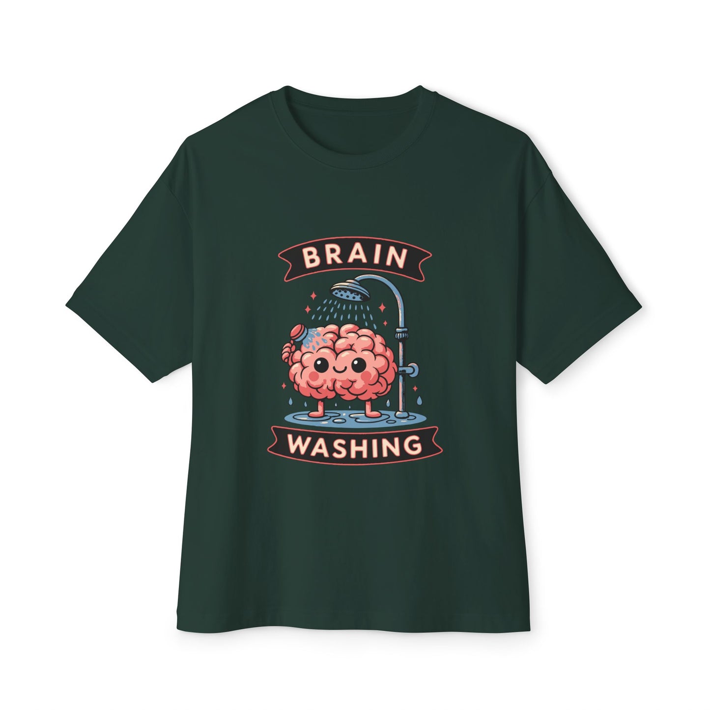 Oversized boxy Tee – Snazzy Brain washing Edition