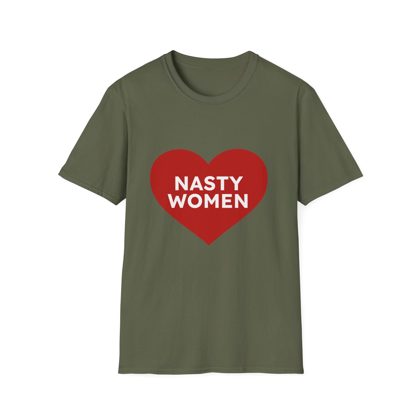 Nasty Women Heart - Unisex Softstyle T-shirt