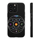 Premium Tough Case for iPhone 12 to 16 Pro Max Showcasing Coldplay’s Illustration Concept