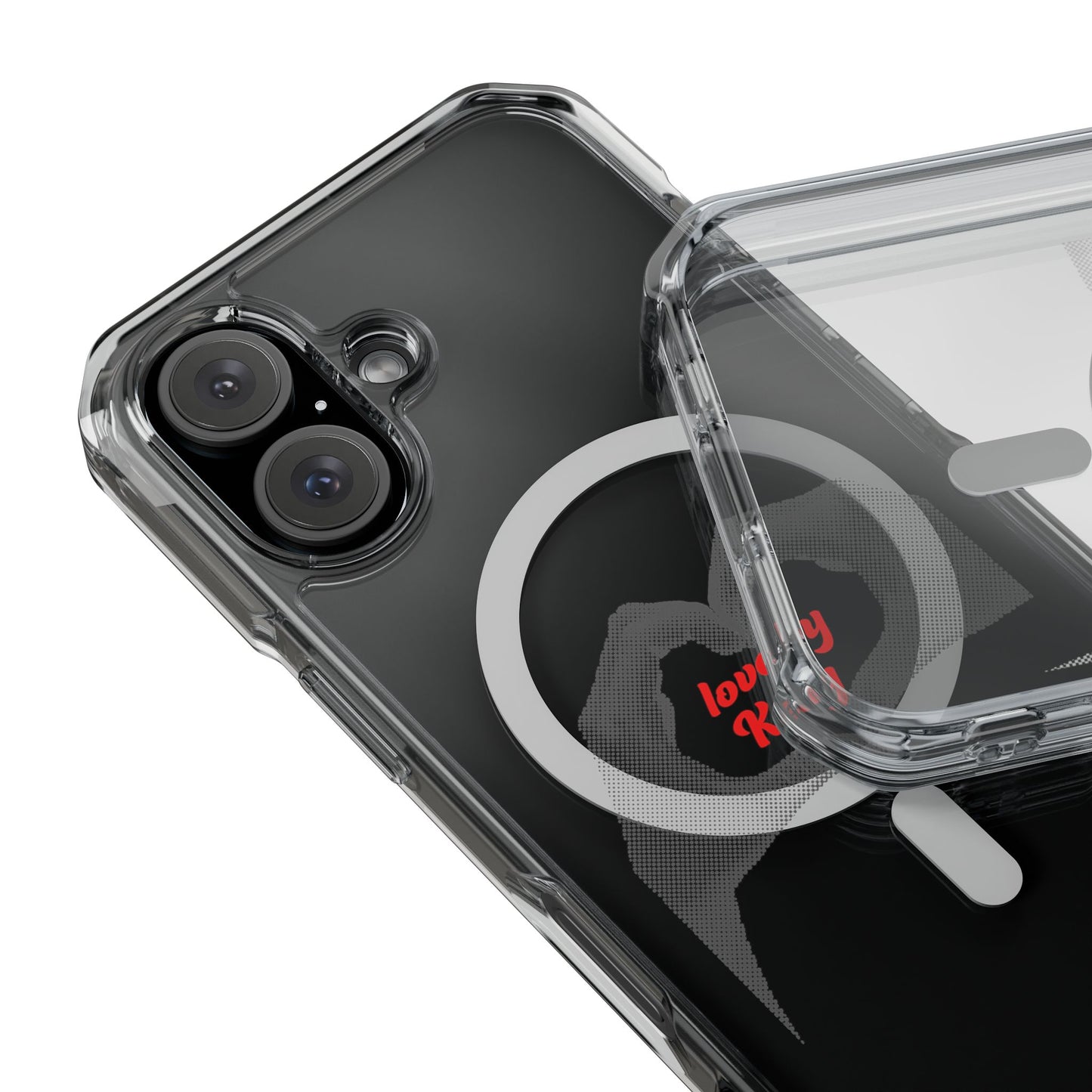 Love Echo by K Magnetic clear Impact Case