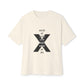 Abstract Paw and Brush Stroke Oversized Boxy Tee