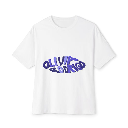 Olivia Rodrigo Wavy Text-Oversized Tee