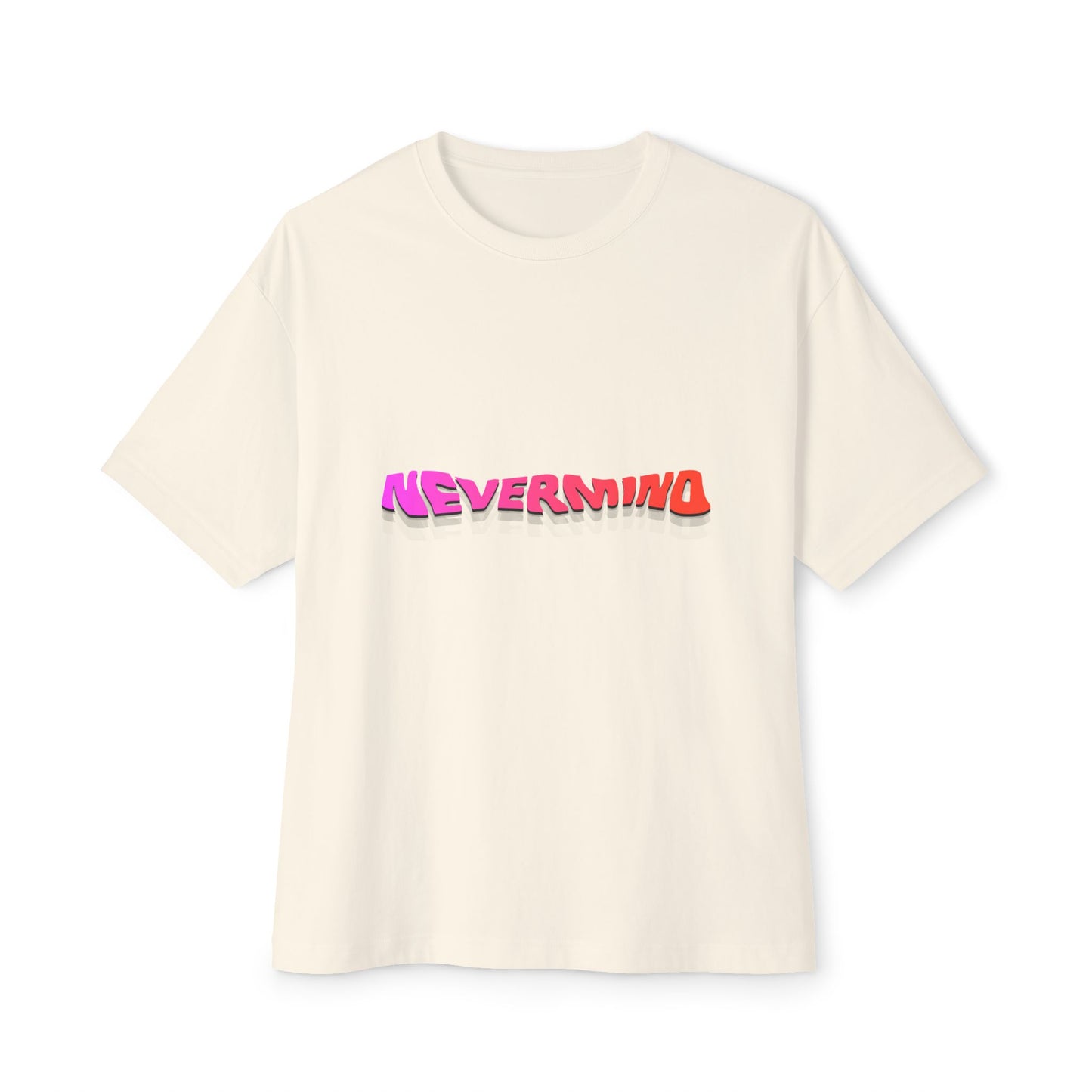 Wavy Groovy Typography Unisex Oversized Boxy Tee