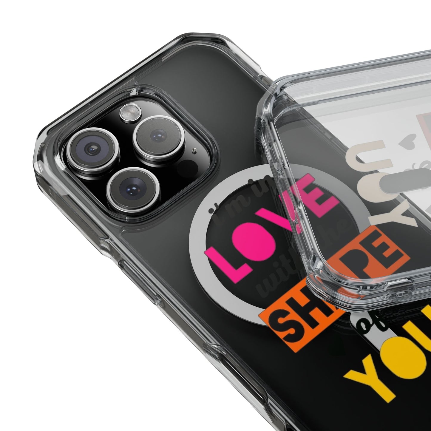 Orange Divide Symbol Magnetic Clear Impact Case