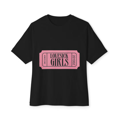 Lovesick Girls Ticket – Oversized Boxy Tee