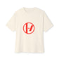 Crimson Orbit Unisex Oversized Boxy Tee