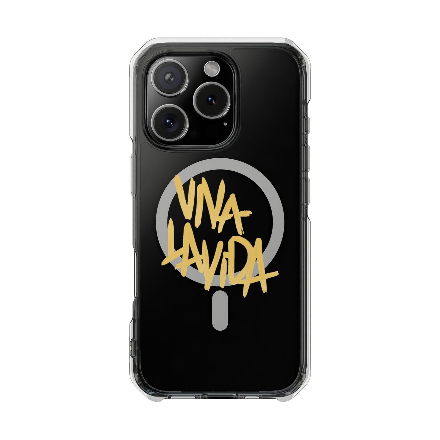 Golden Brush Script Magnetic Clear Impact case