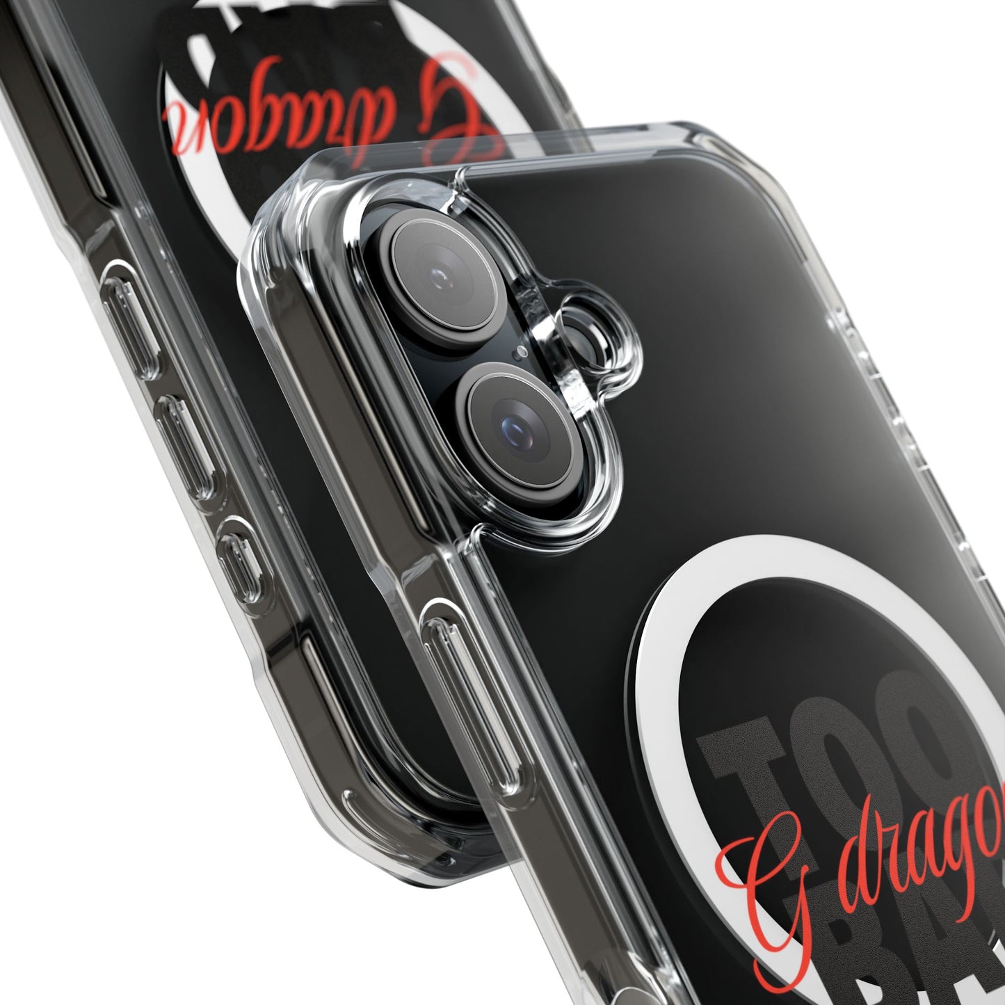 Signature Flame Script Magnetic Clear Impact Case