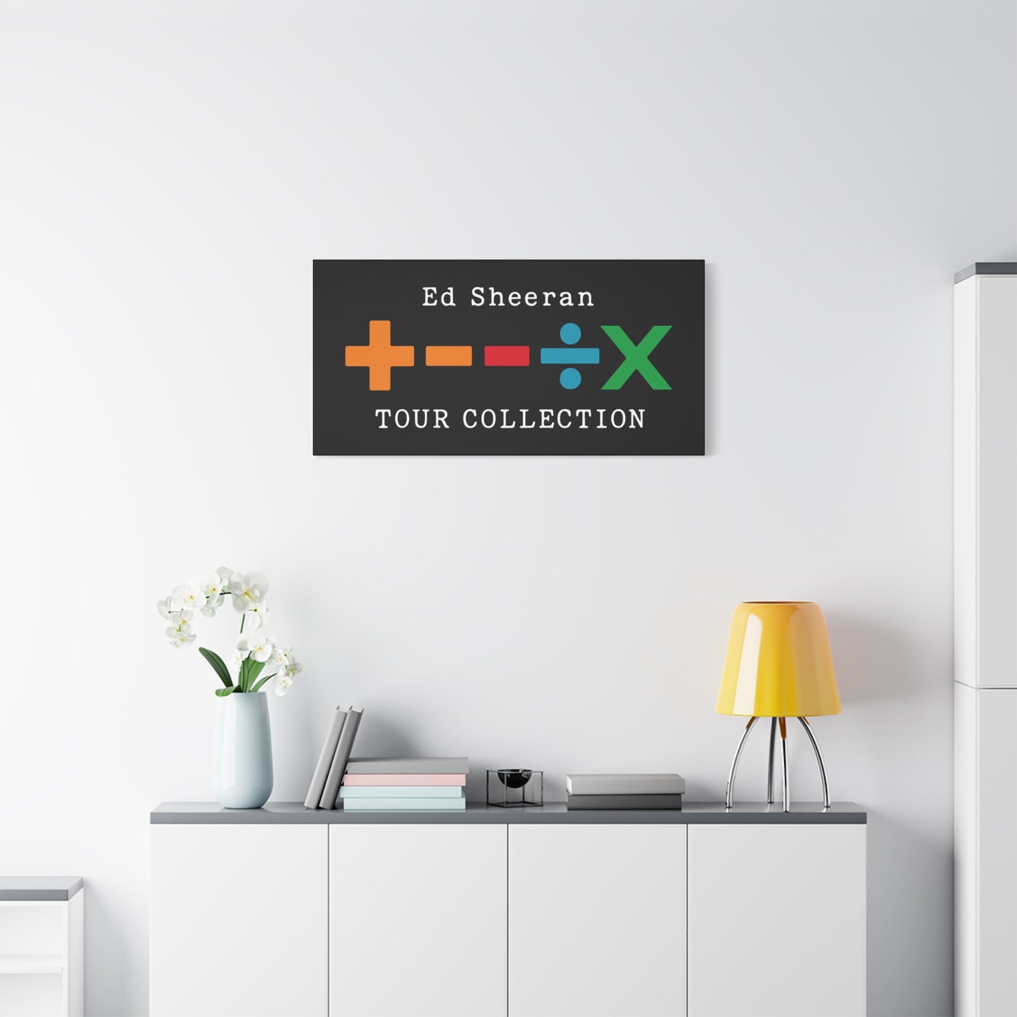 Matte Stretched Canvas, 1.25" Depth – Ed Sheeran Black Edition