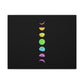 Rainbow Lunar Phases Canvas