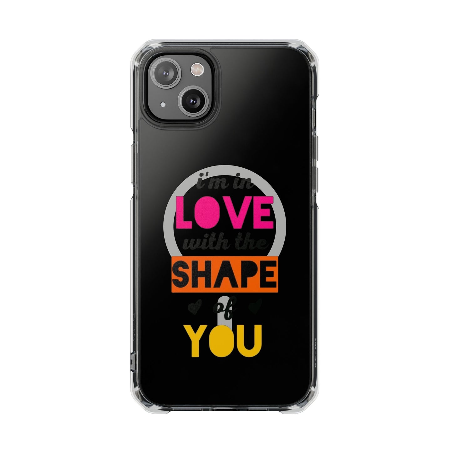 Orange Divide Symbol Magnetic Clear Impact Case