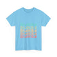 Retro Pop Lines Unisex Heavy cotton tee
