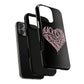 Iphone Born Pink Heart Typography - Tough Magnetic Phone Case