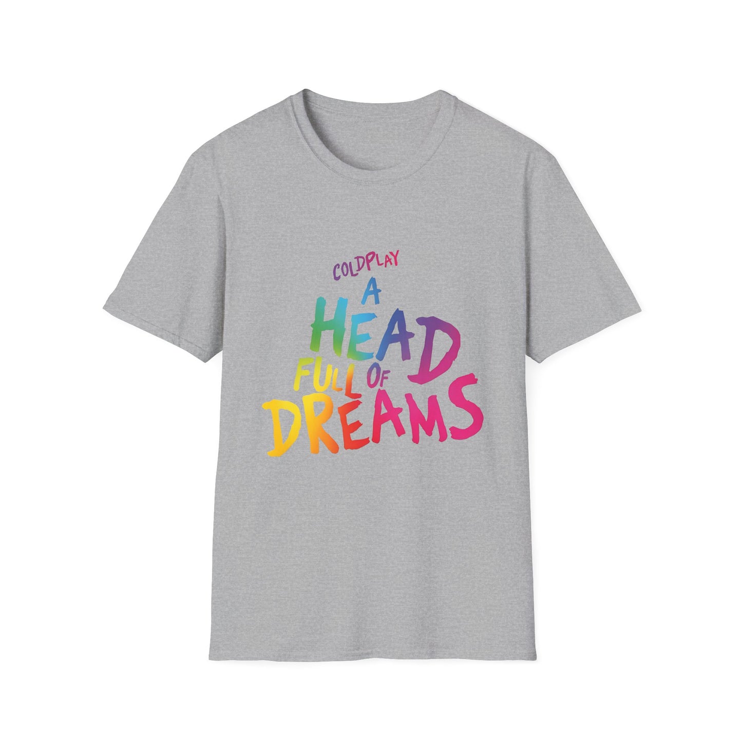 Unisex Softstyle T-Shirt Inspired by Coldplay’s Iconic A Head Full of Dreams