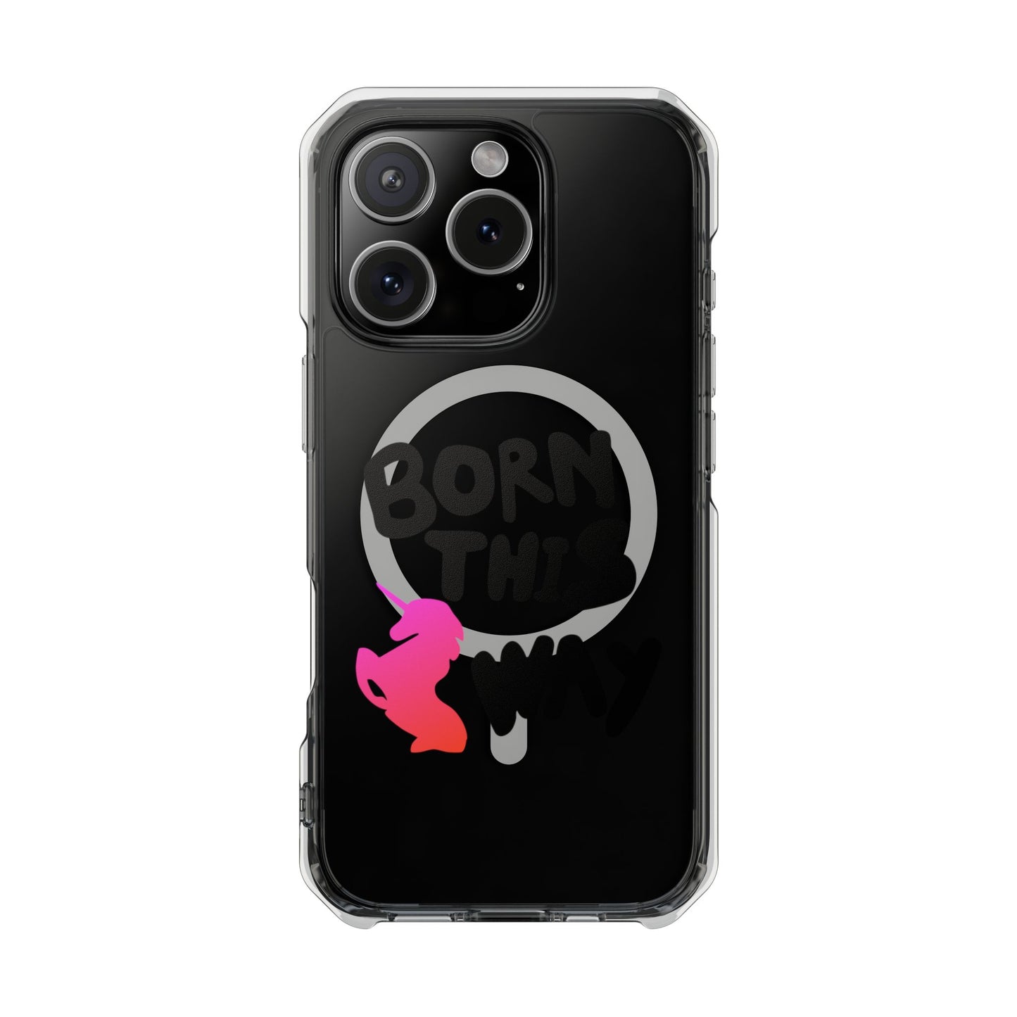 Born This Way Unicorn Magnetic clear case