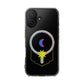 Gradient Moon and Star Emblem Magnetic Clear Impact case