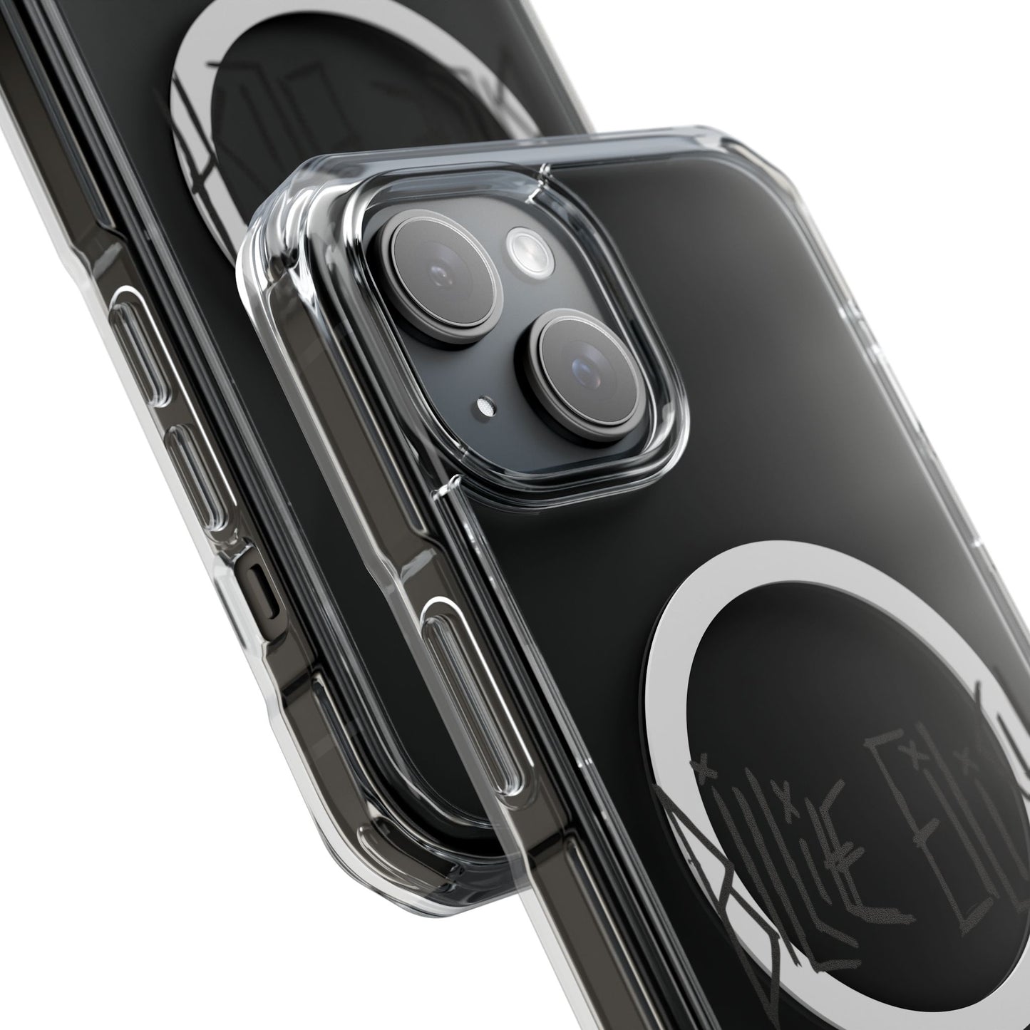 Twisted Ink Font Magnetic Clear Impact Case