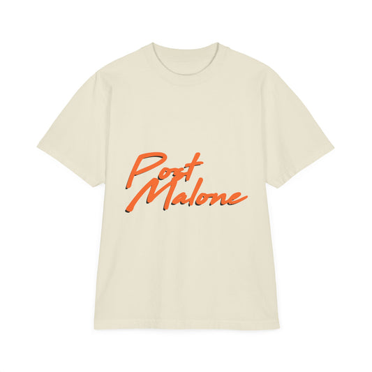 Unisex Garment-Dyed Drop-Shoulder T-Shirt – Post Malone Name Design
