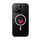 Heart on Fire Bold Script Magnetic Clear Impact Case