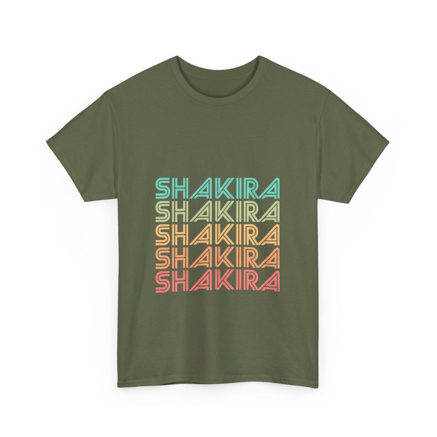 Retro Pop Lines Unisex Heavy cotton tee