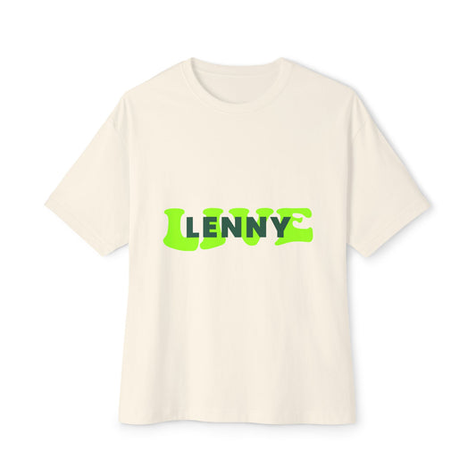 Live Lenny Pop Unisex Oversized Boxy tee