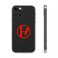Crimson Orbit Clear Case