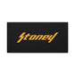 Orange Lightning Text Logo Canvas